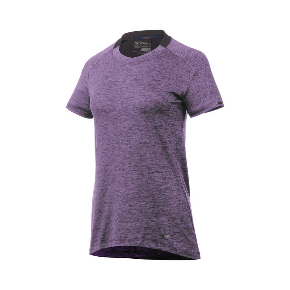 Camisetas Mizuno Alpha Short Sleeve Mujer Moradas Comprar ILON-46901